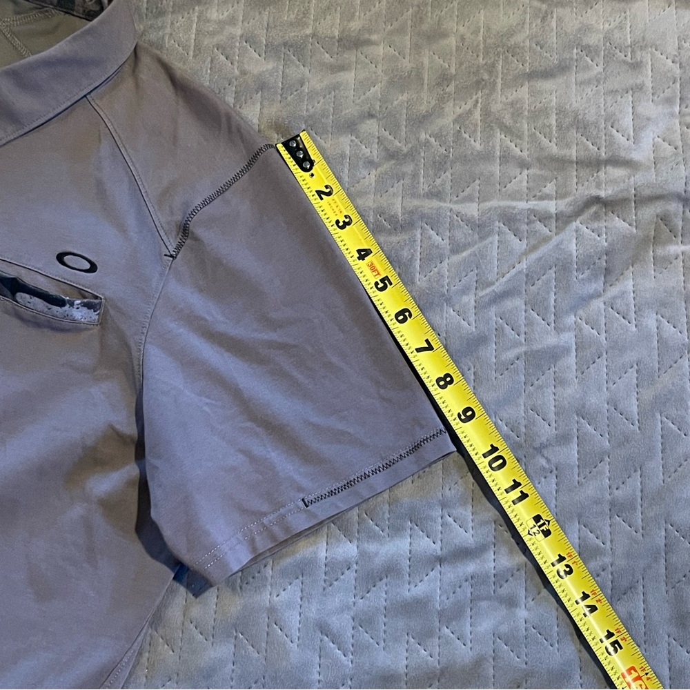 Oakley camo trim polo shirt mens large NWOT gray - Picture 13 of 15